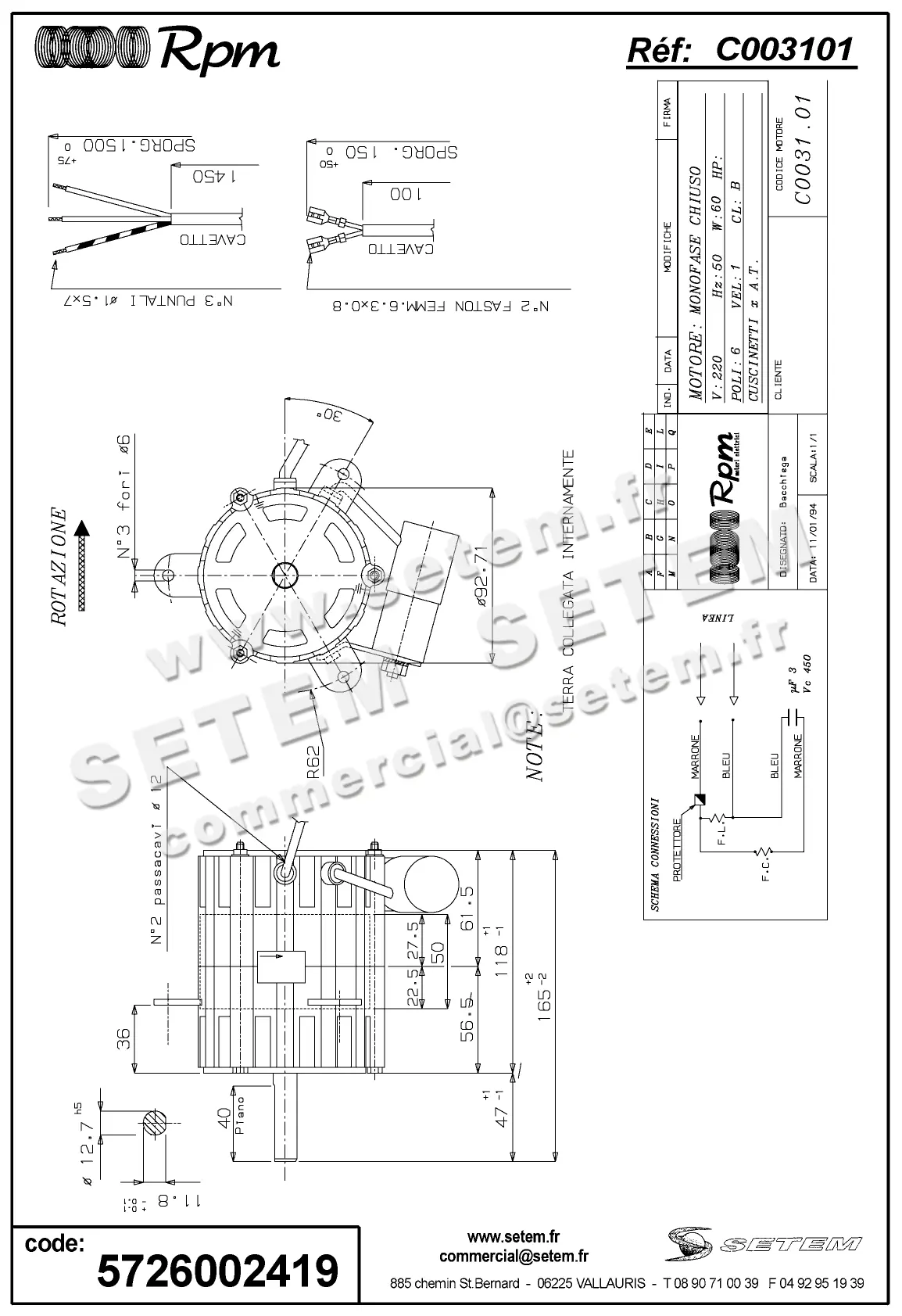 5726002419-MOTEUR RPM C003101