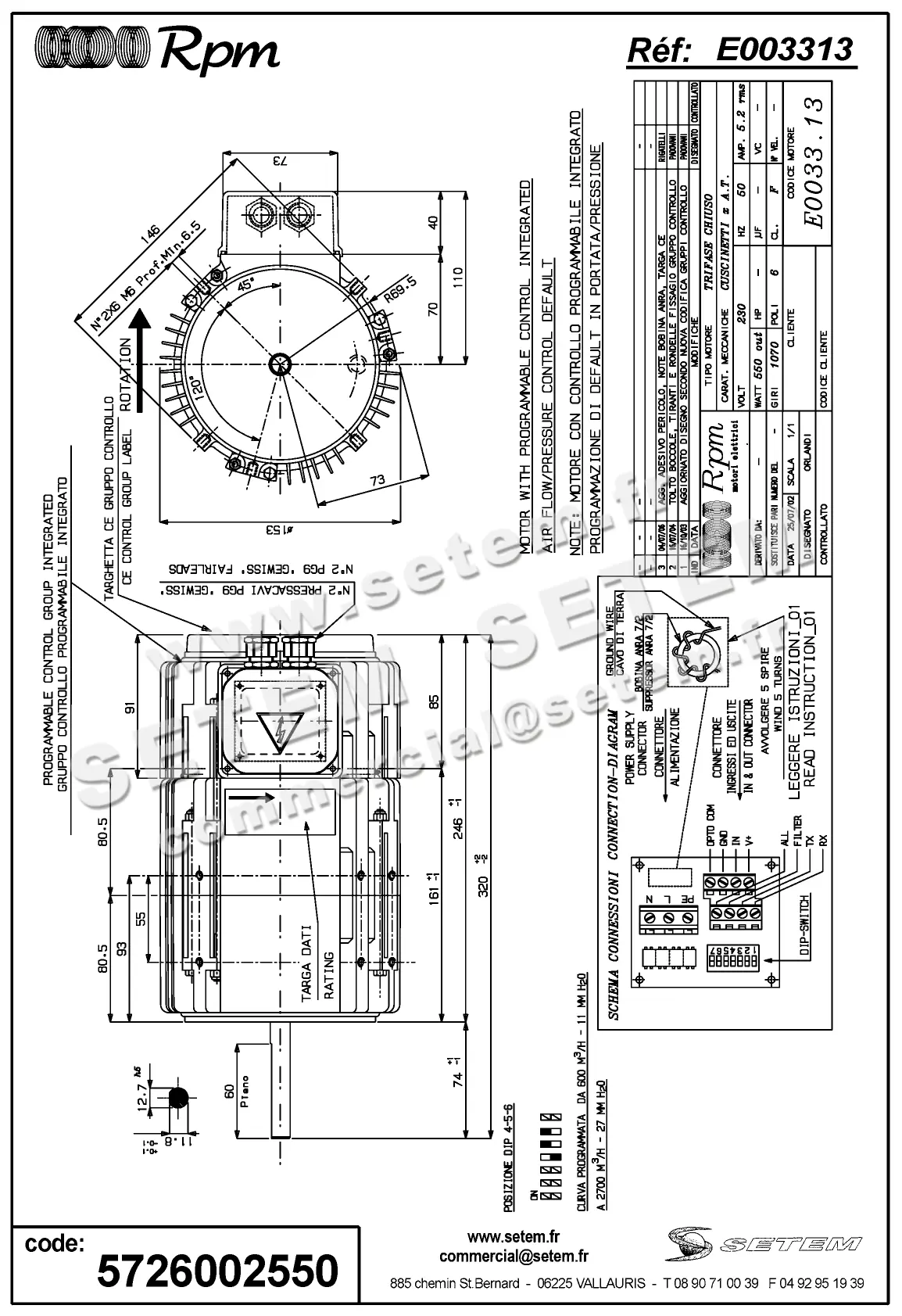 5726002550-MOTEUR RPM E003313