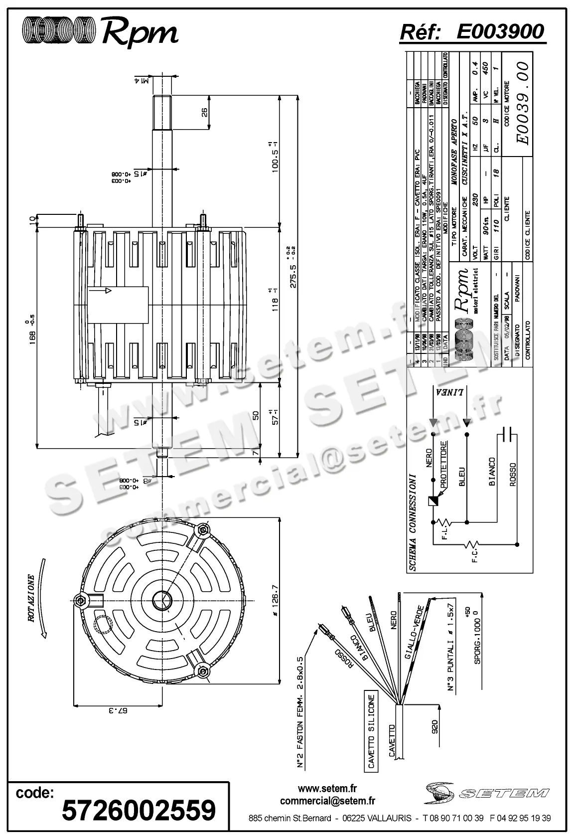 5726002559-MOTEUR RPM E003900