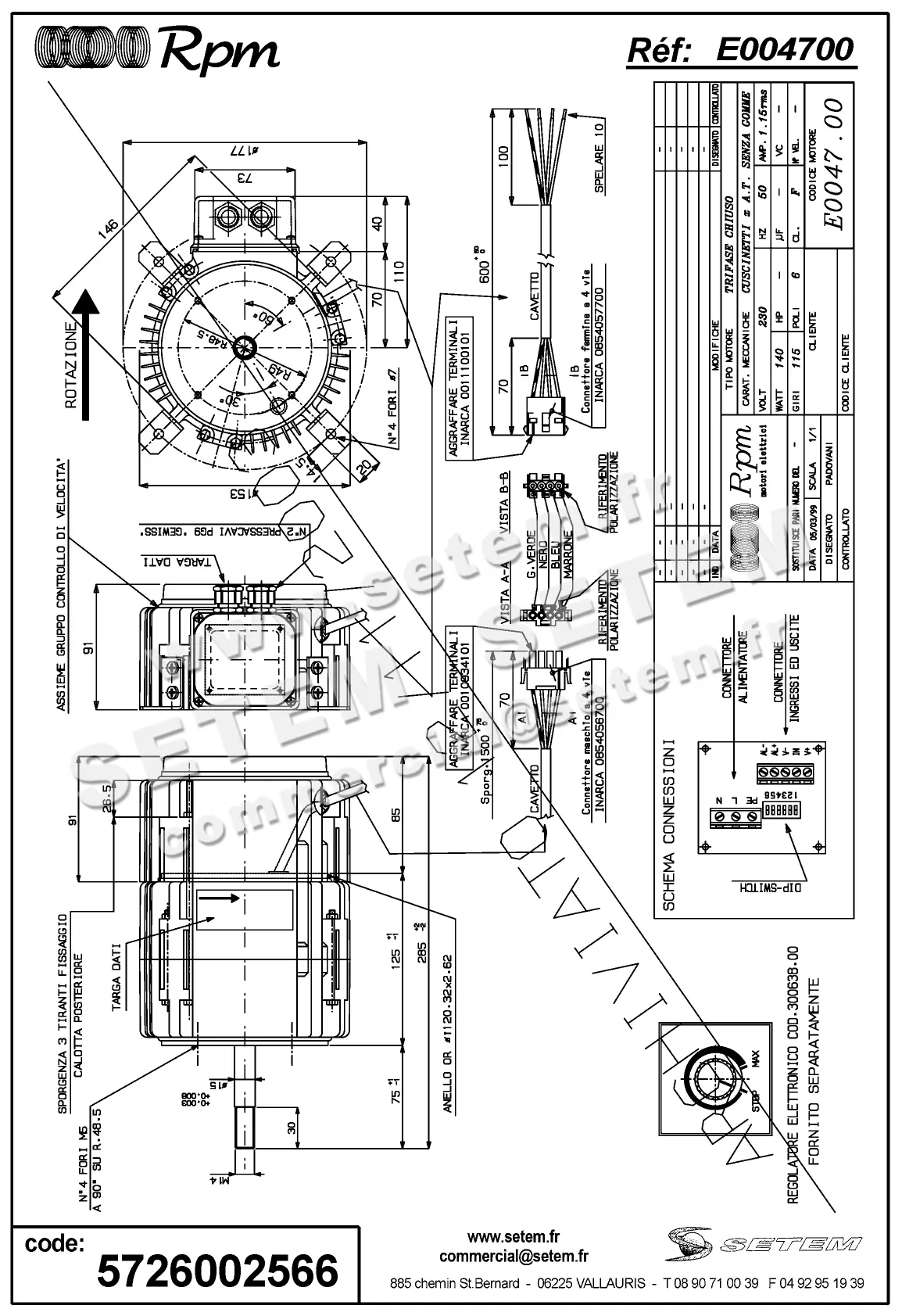 5726002566-MOTEUR RPM E004700