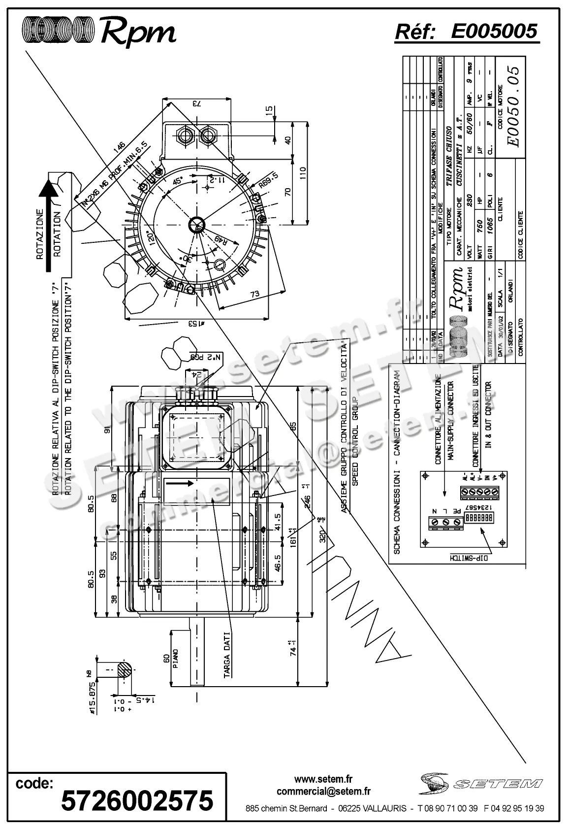 5726002575-MOTEUR RPM E005005