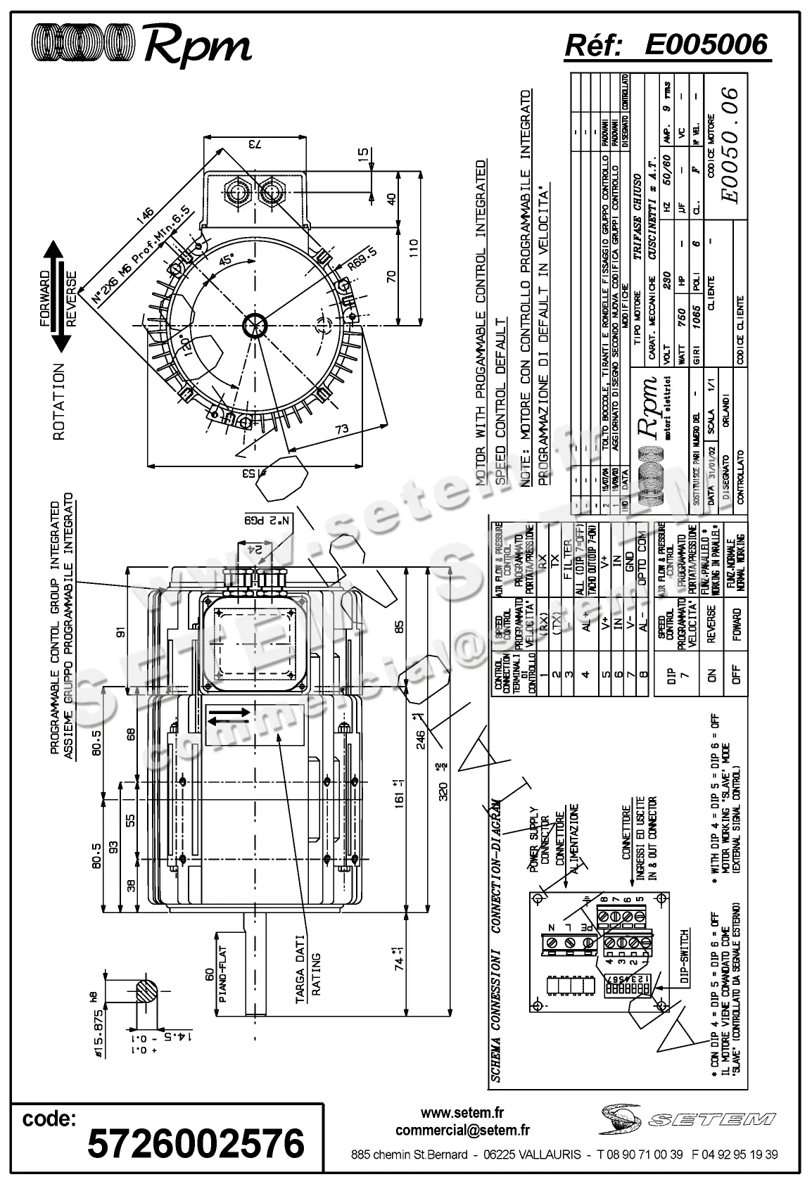 5726002576-MOTEUR RPM E005006