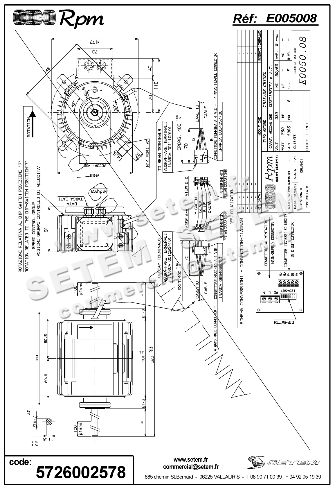 5726002578-MOTEUR RPM E005008