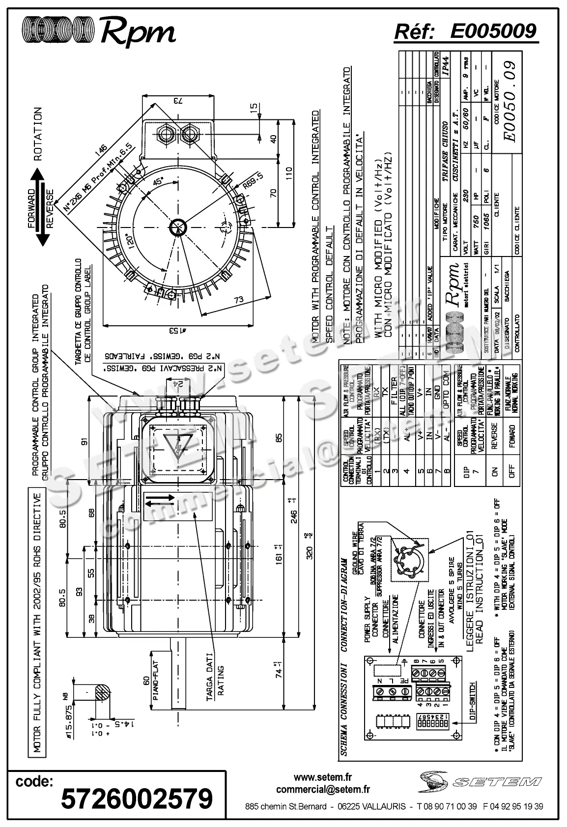 5726002579-MOTEUR RPM E005009