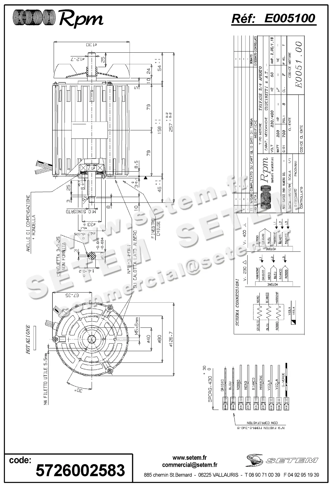 5726002583-MOTEUR RPM E005100