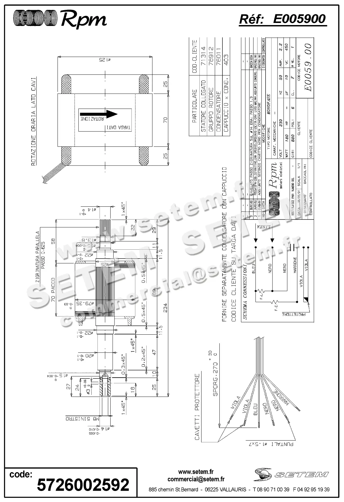 5726002592-MOTEUR RPM E005900