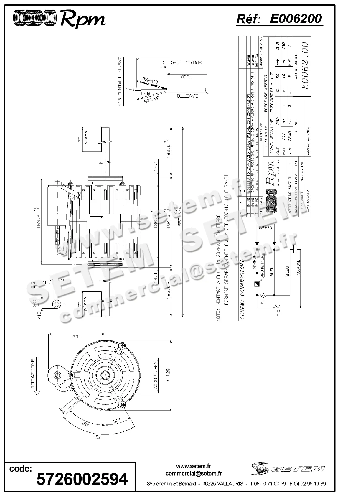 5726002594-MOTEUR RPM E006200