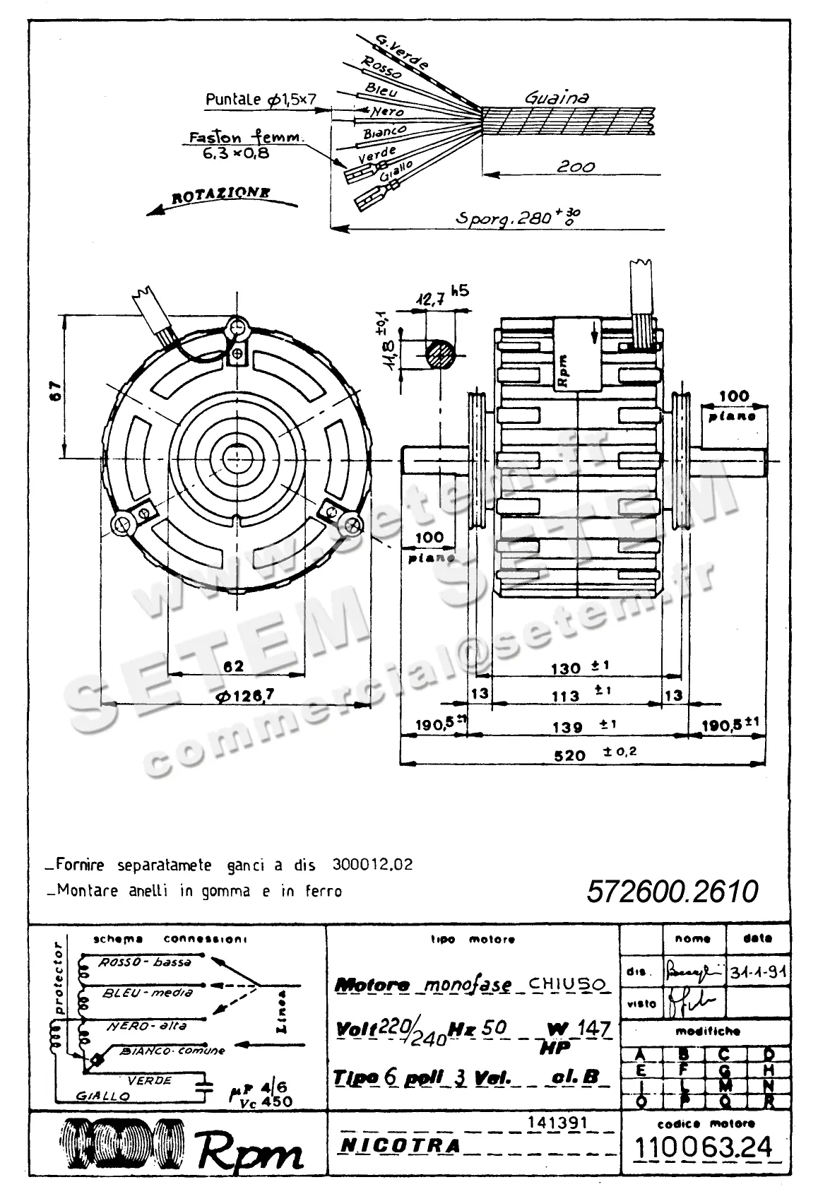 5726002610-MOTEUR RPM 11006324
