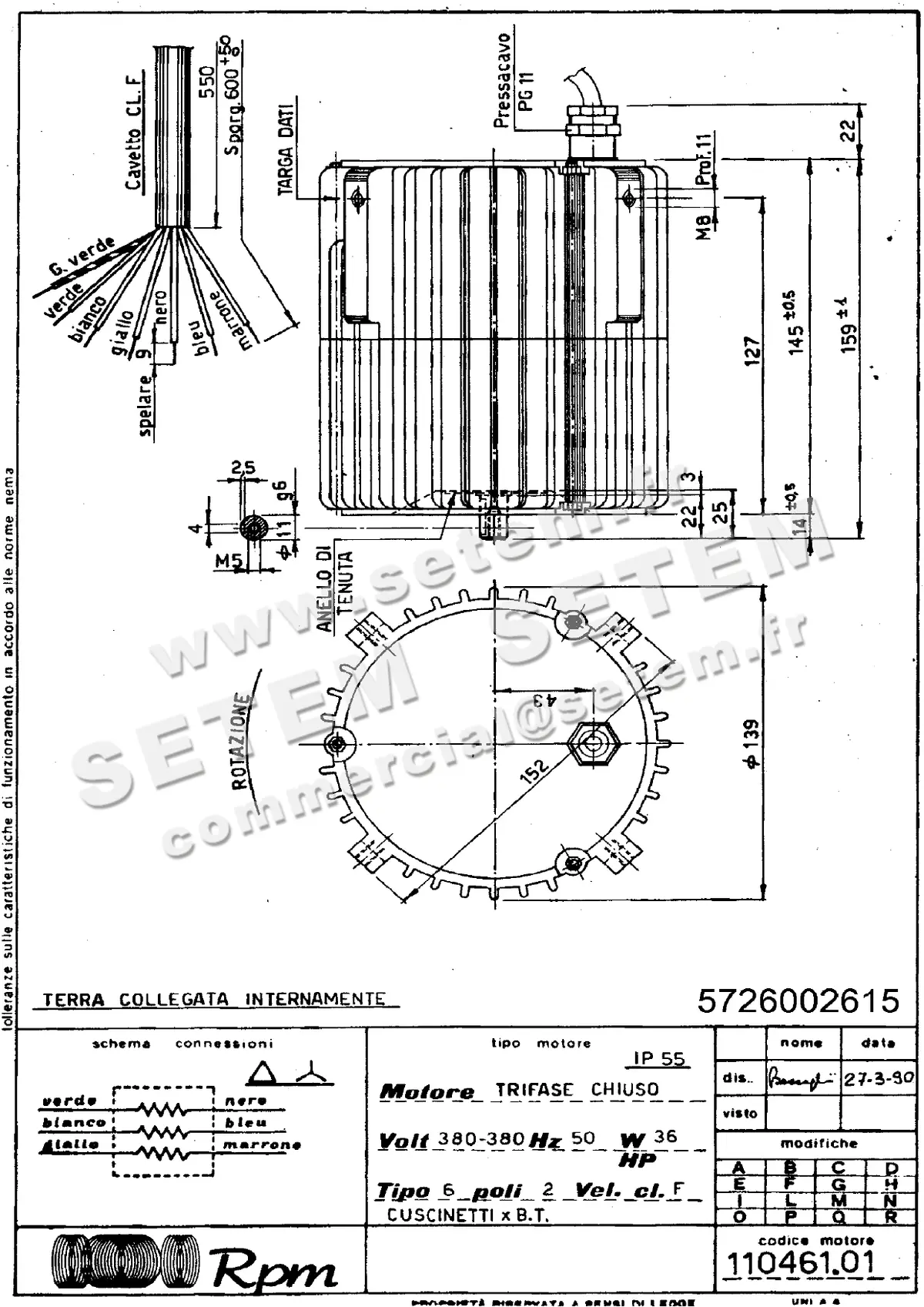 5726002615-MOTEUR RPM 11046101