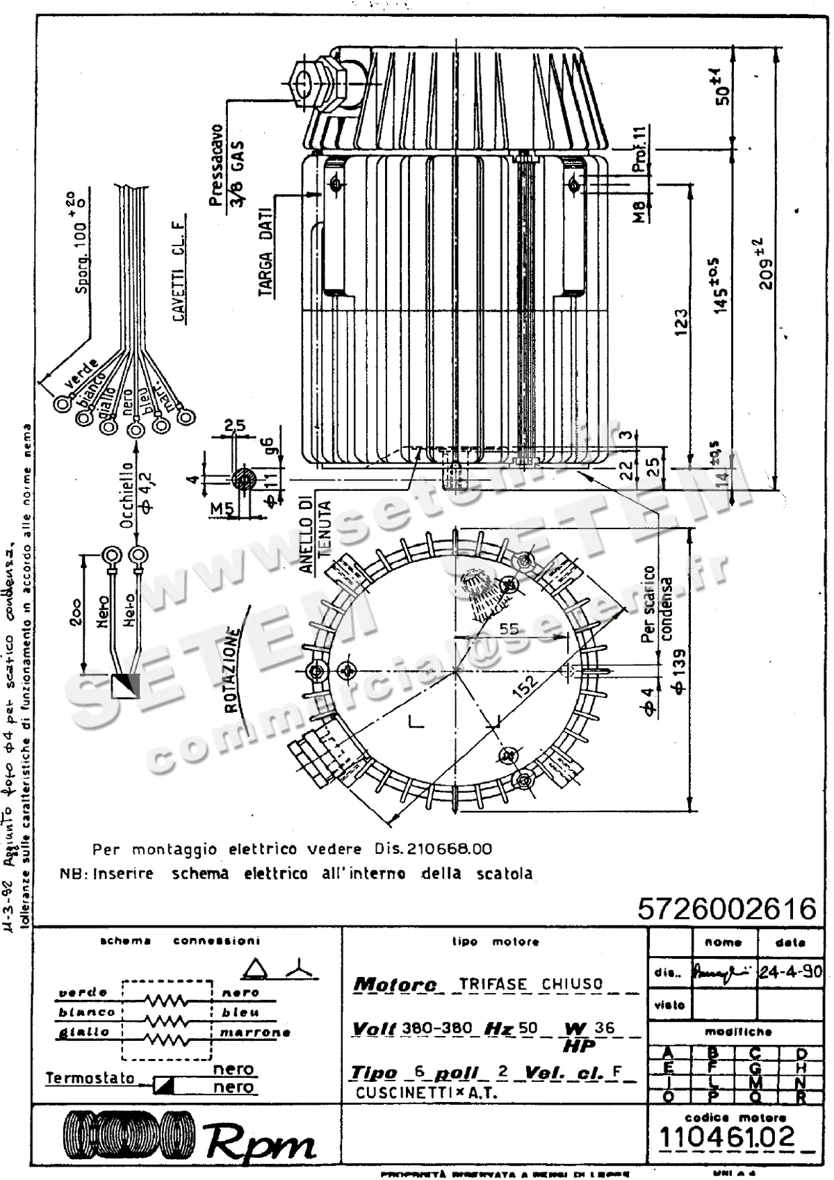 5726002616-MOTEUR RPM 11046102