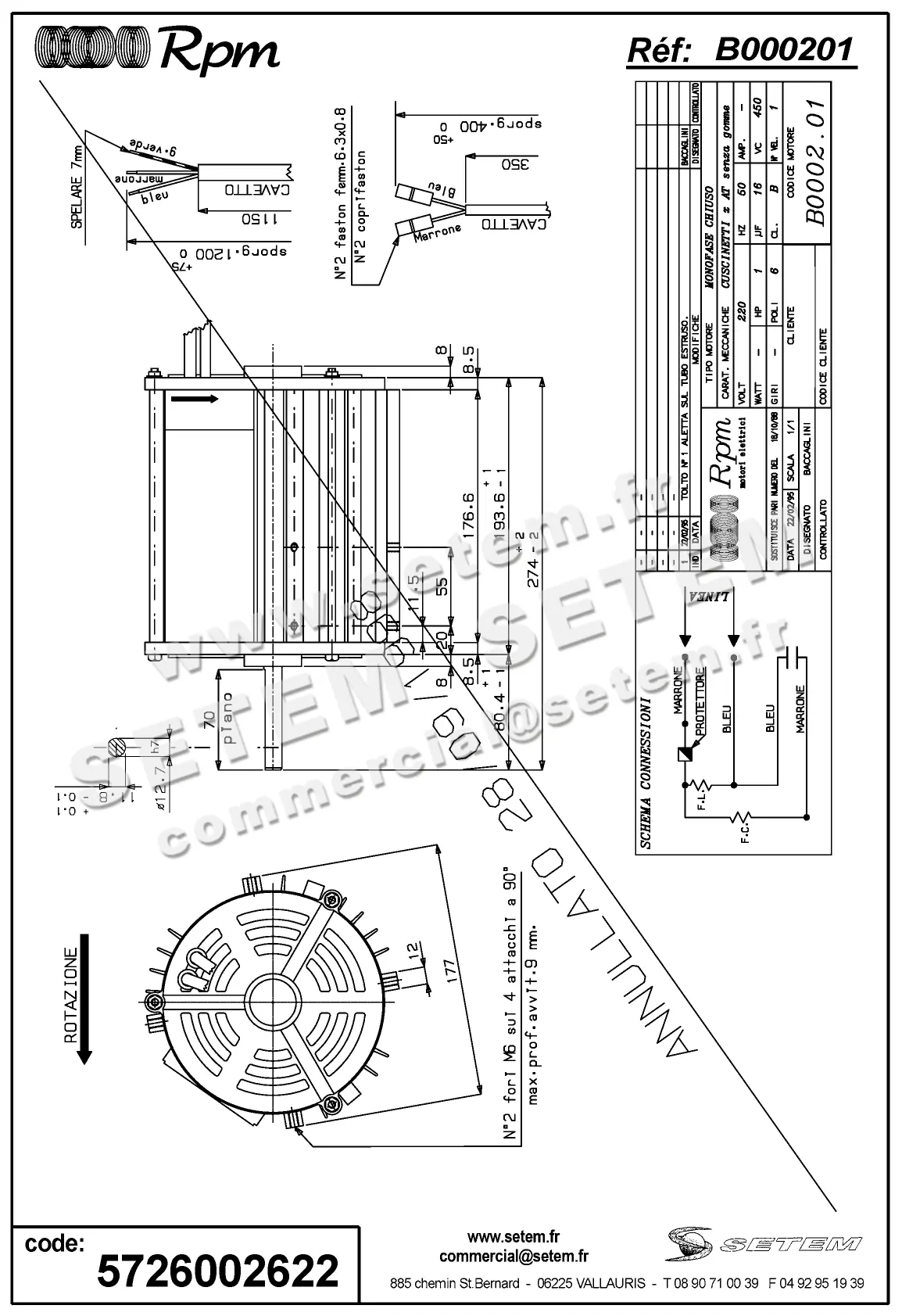 5726002622-MOTEUR RPM B000201