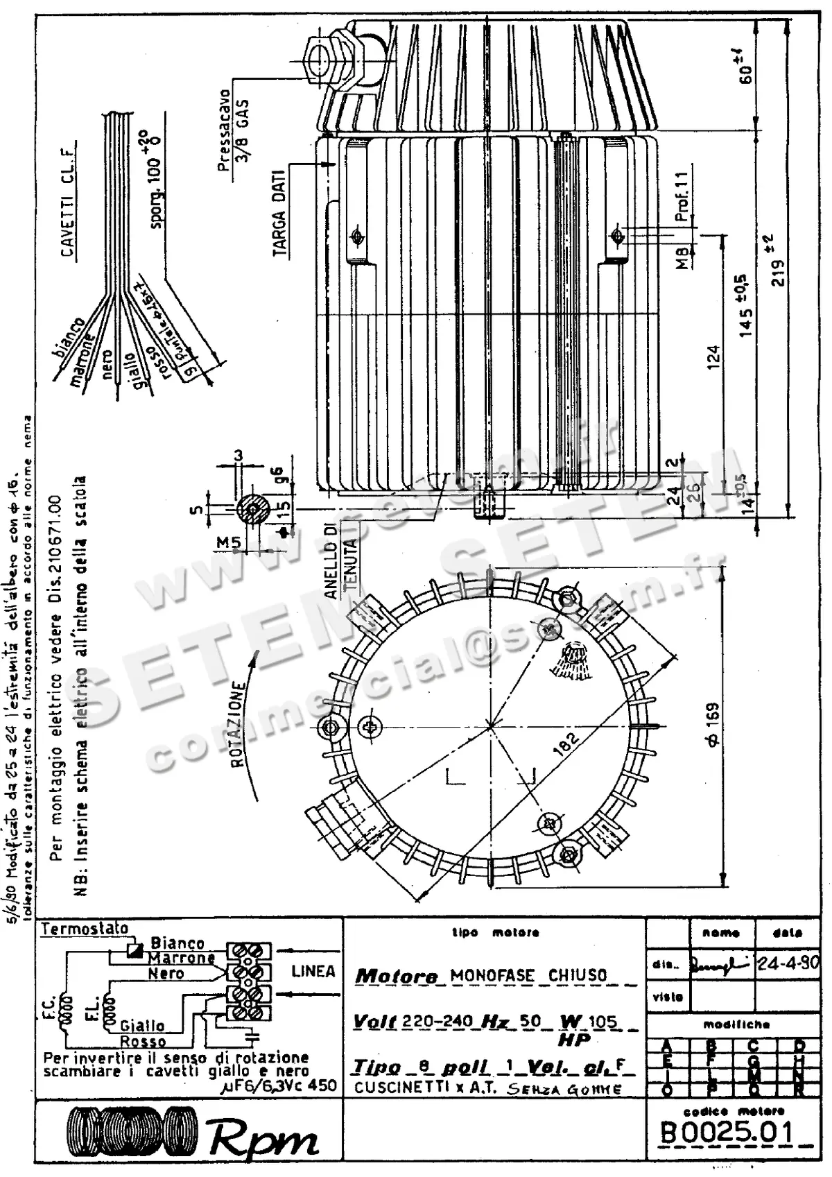 5726002623-MOTEUR RPM B002501