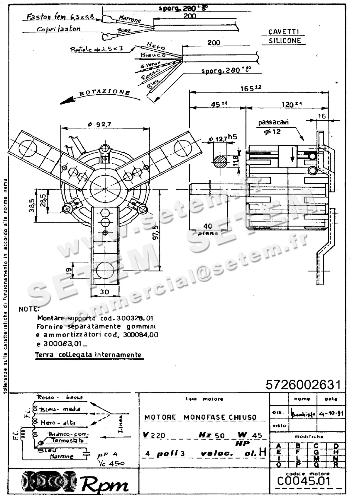 5726002631-MOTEUR RPM C004501