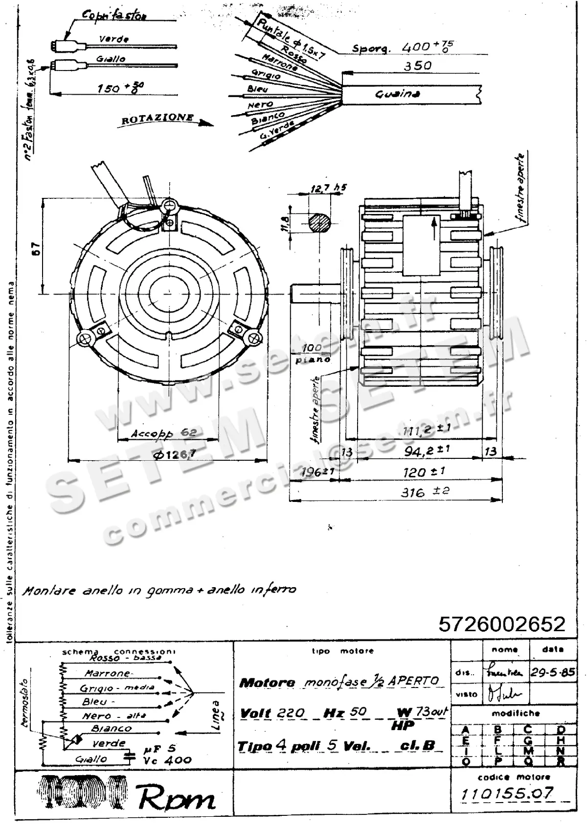 5726002652-MOTEUR RPM 11015507