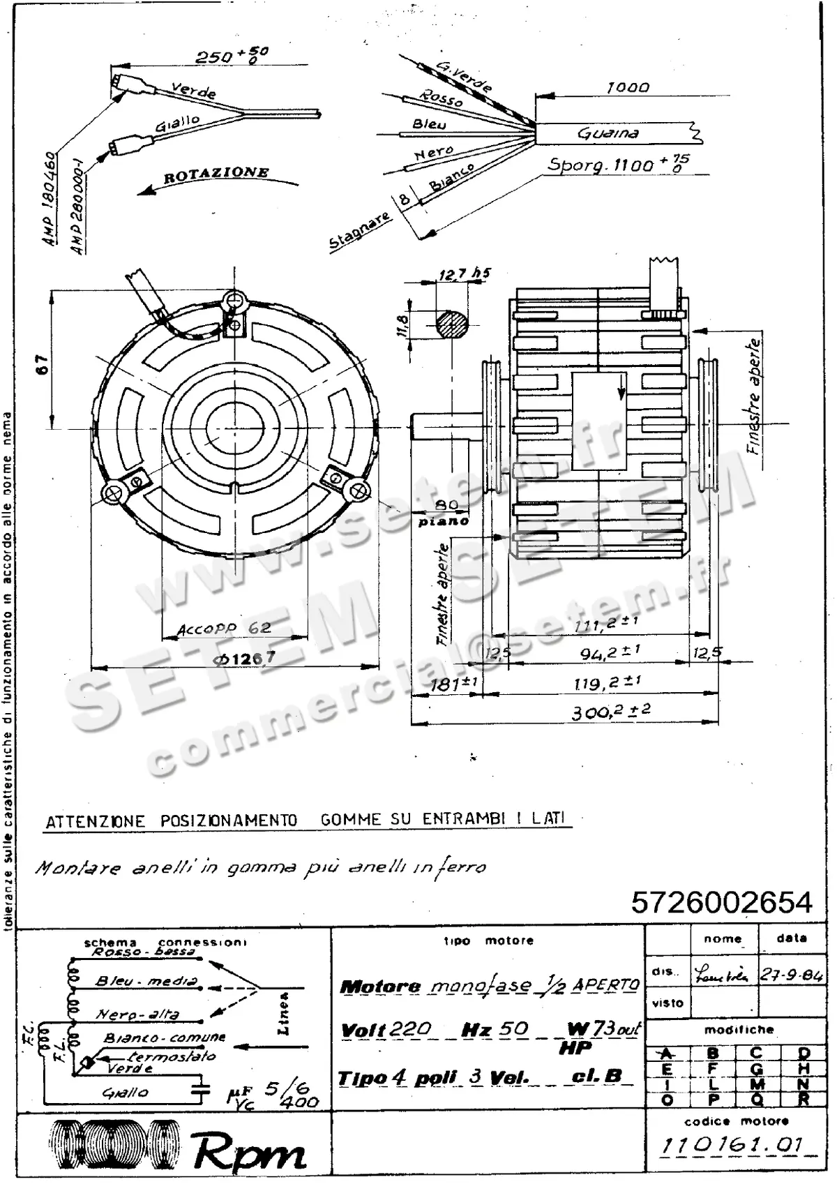 5726002654-MOTEUR RPM 11016101
