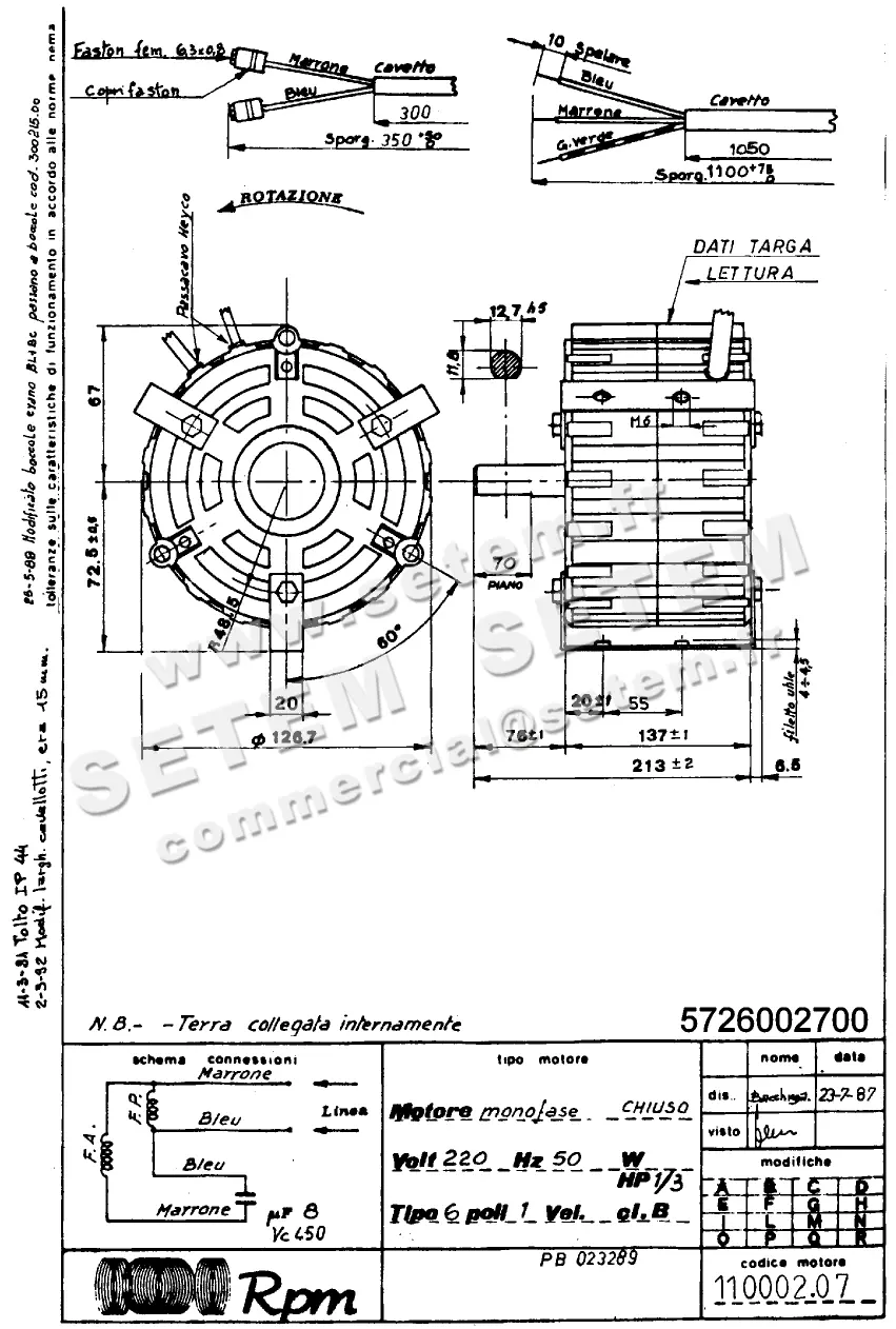 5726002700-MOTEUR RPM 11000207