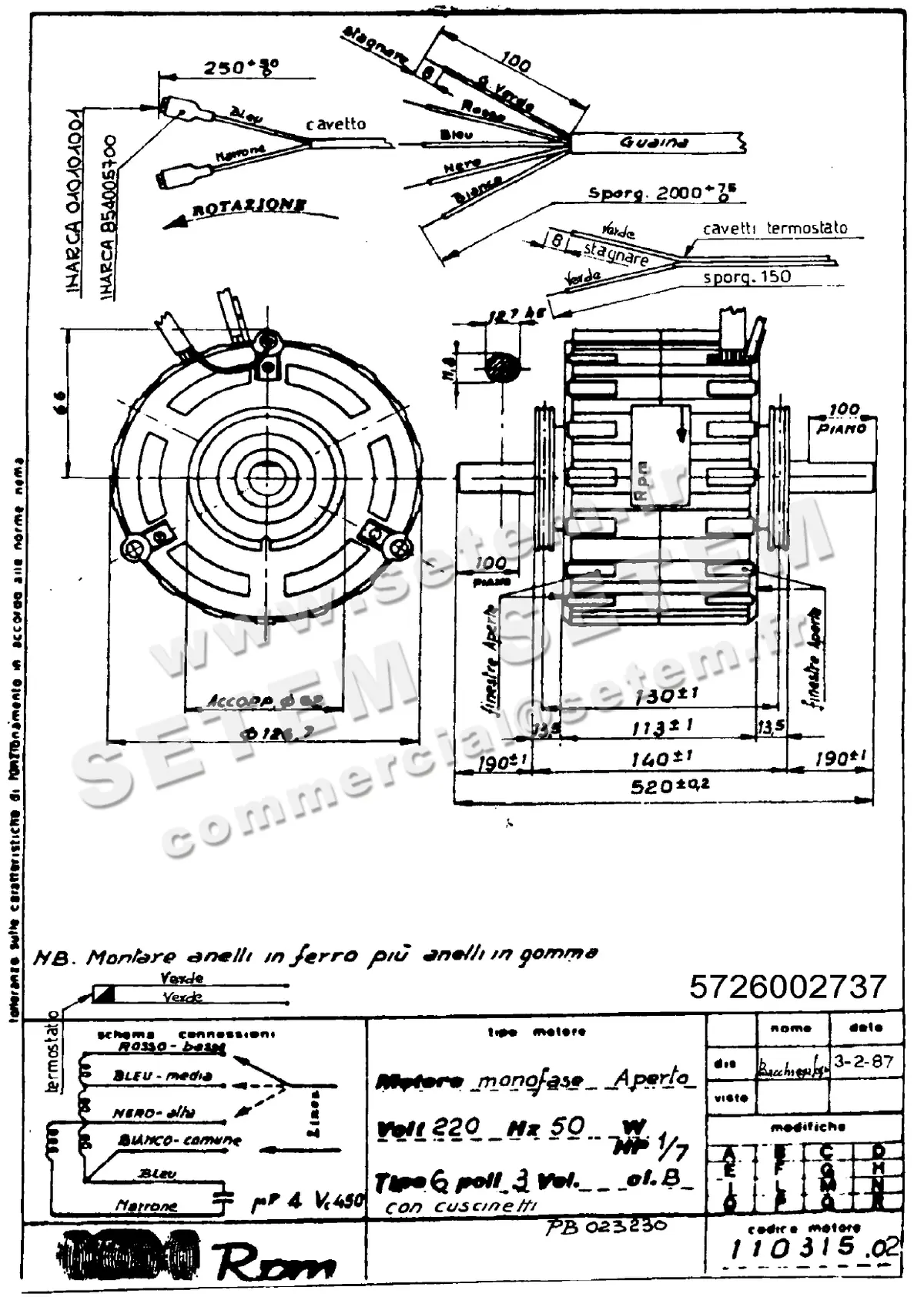 5726002737-MOTEUR RPM 11031502