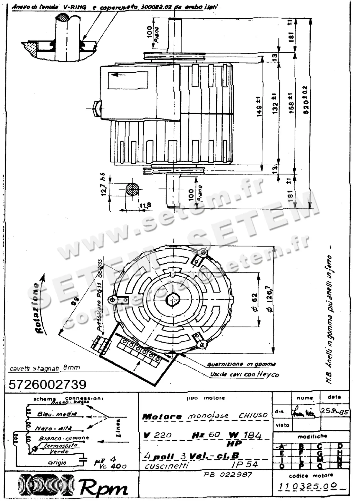 5726002739-MOTEUR RPM 11032500