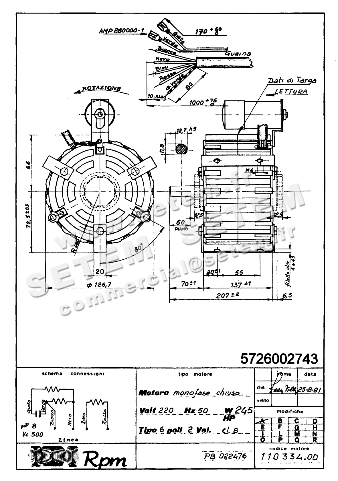 5726002743-MOTEUR RPM 11033400