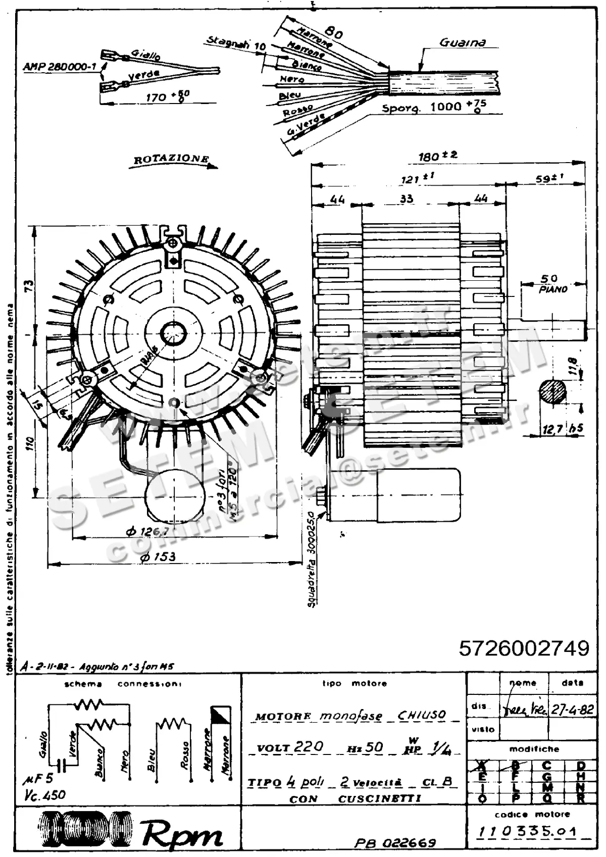 5726002749-MOTEUR RPM 11033501