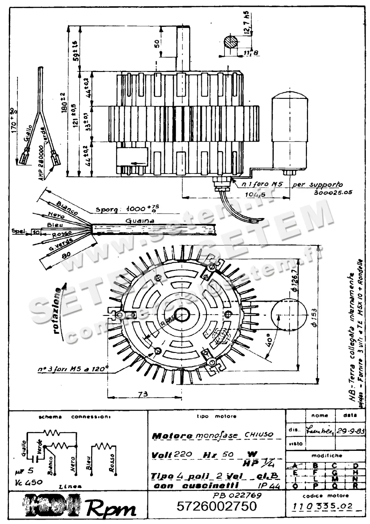 5726002750-MOTEUR RPM 11033502