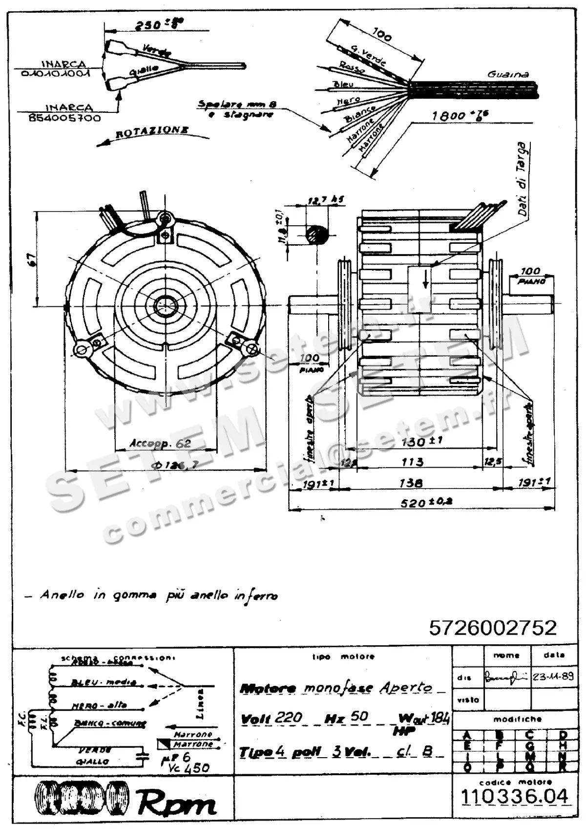 5726002752-MOTEUR RPM 11033604