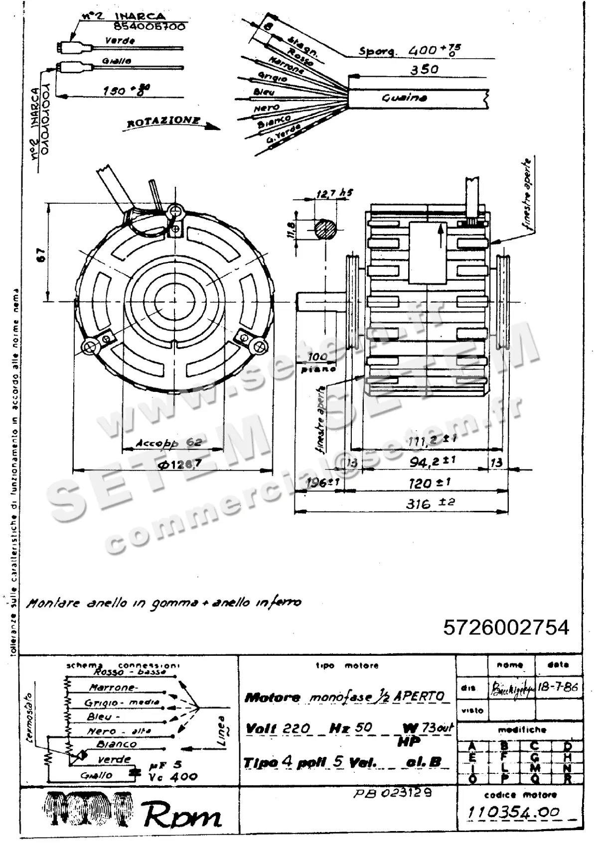 5726002754-MOTEUR RPM 11035400