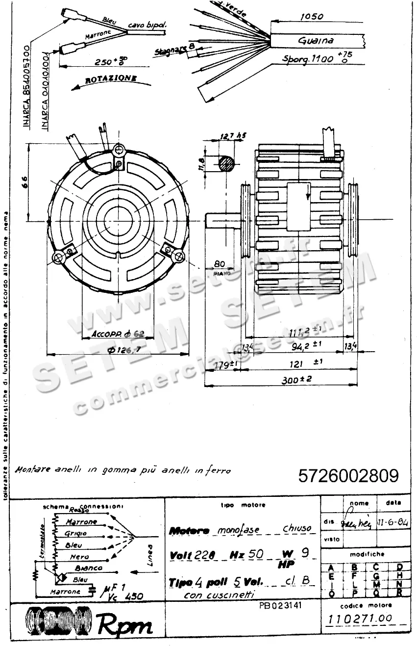 5726002809-MOTEUR RPM 11027100