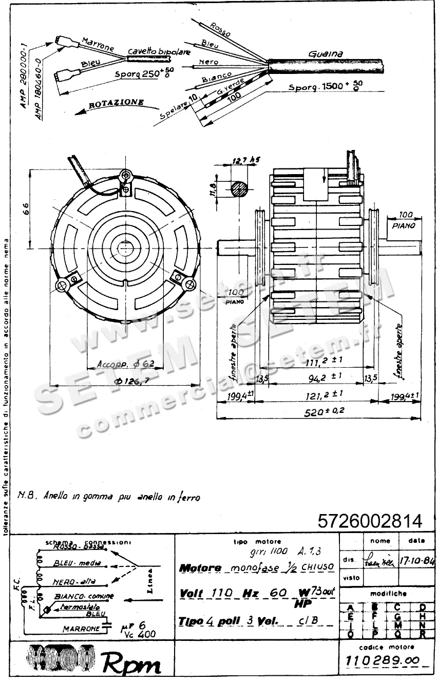 5726002814-MOTEUR RPM 11028900