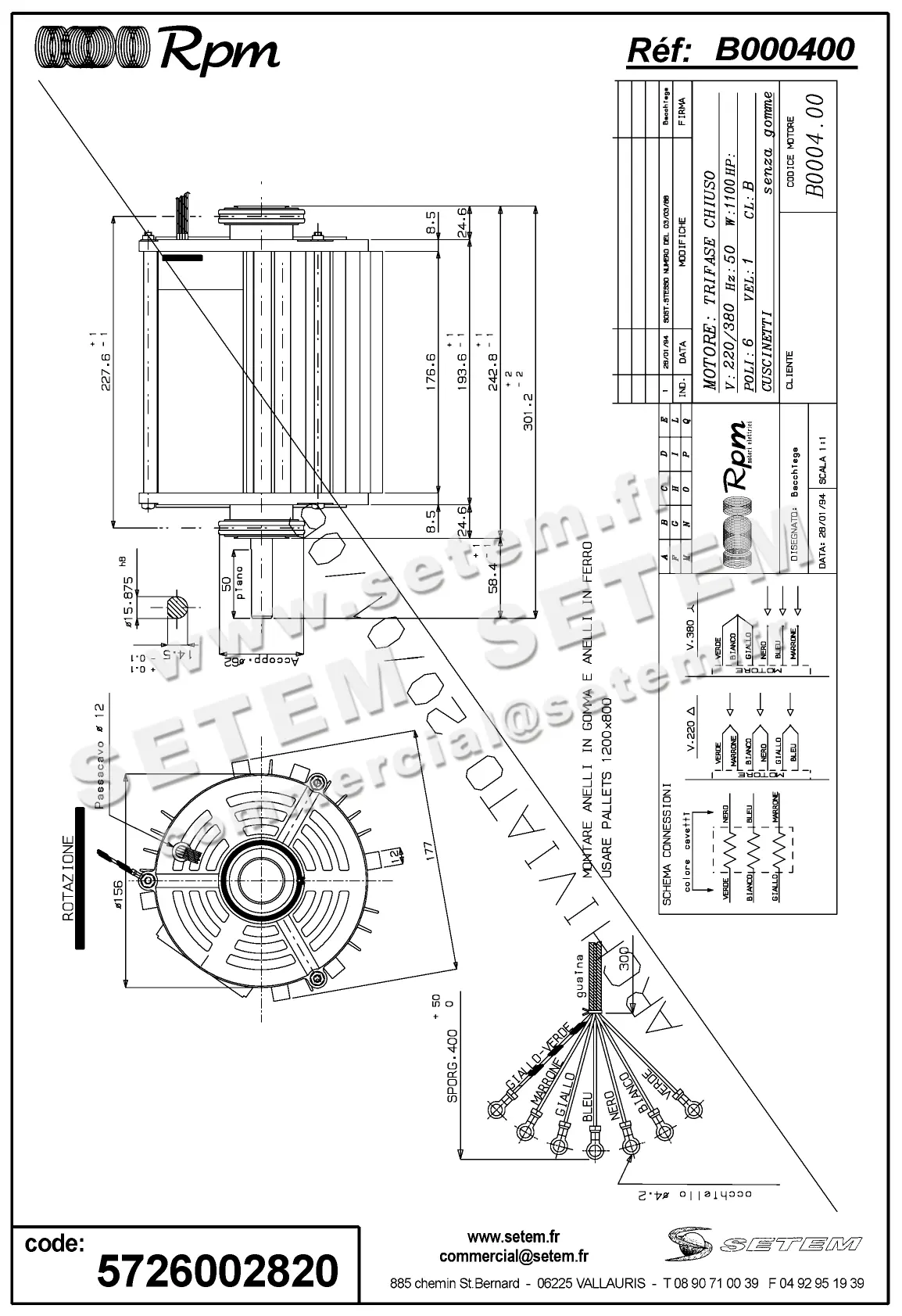 5726002820-MOTEUR RPM B000400