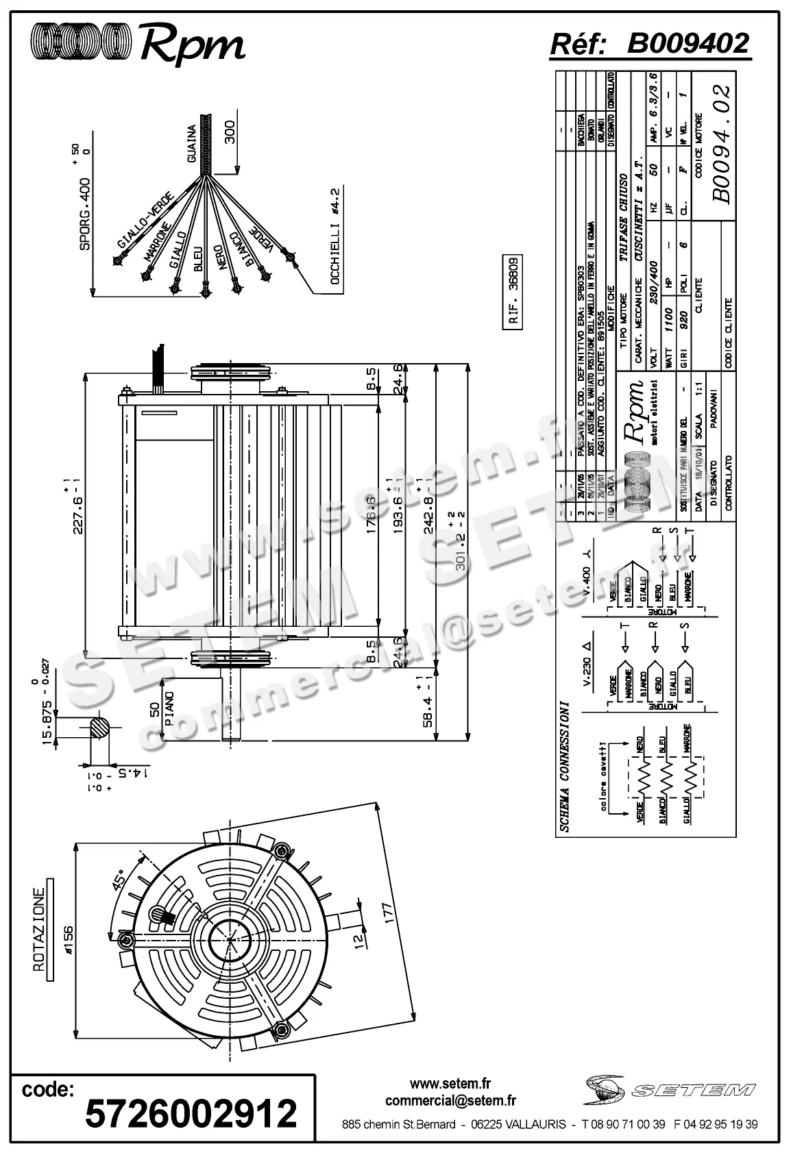 5726002912-MOTEUR RPM B009402