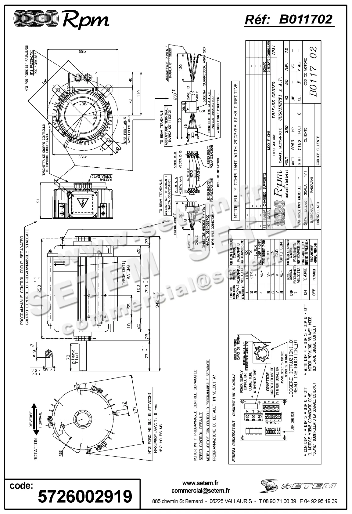 5726002919-MOTEUR RPM B011702 2