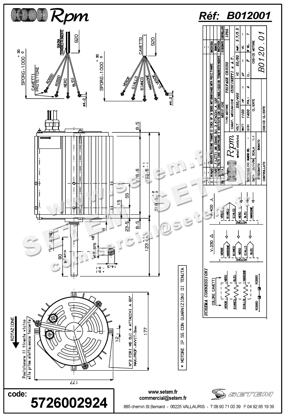 5726002924-MOTEUR RPM B012001