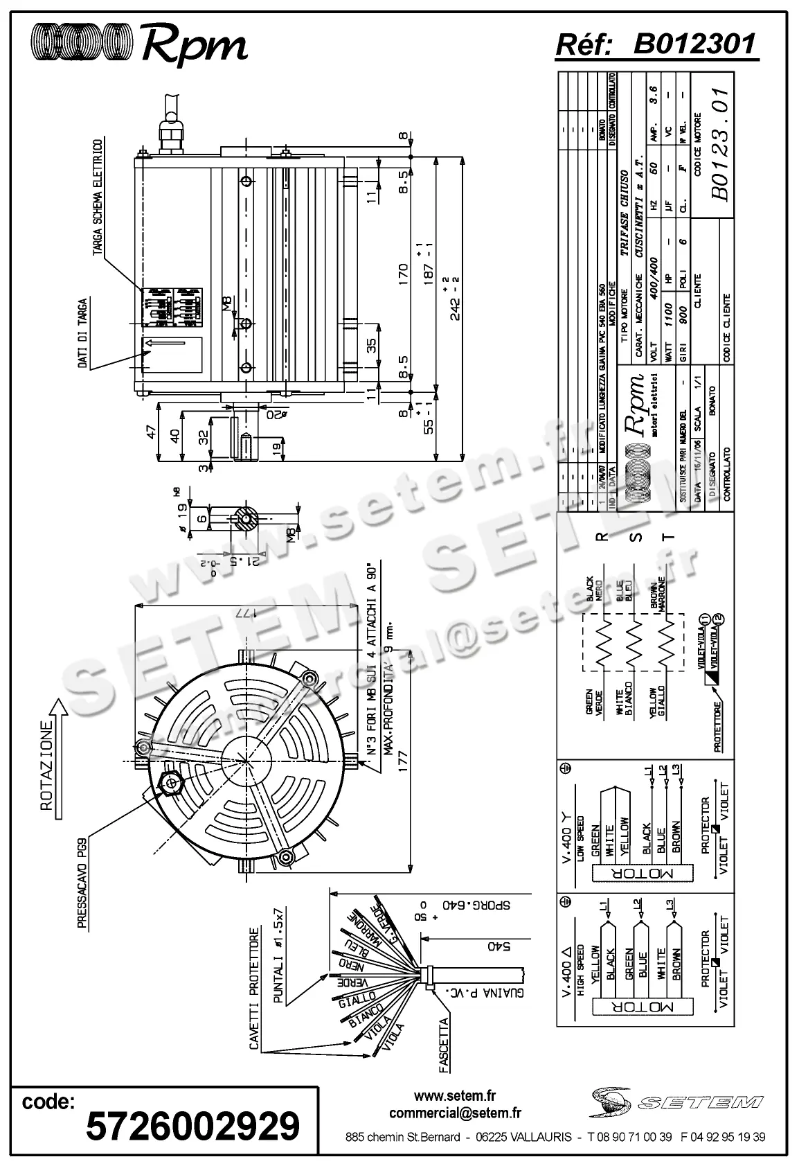5726002929-MOTEUR RPM B012301