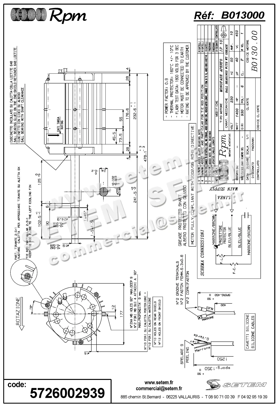 5726002939-MOTEUR RPM B013000