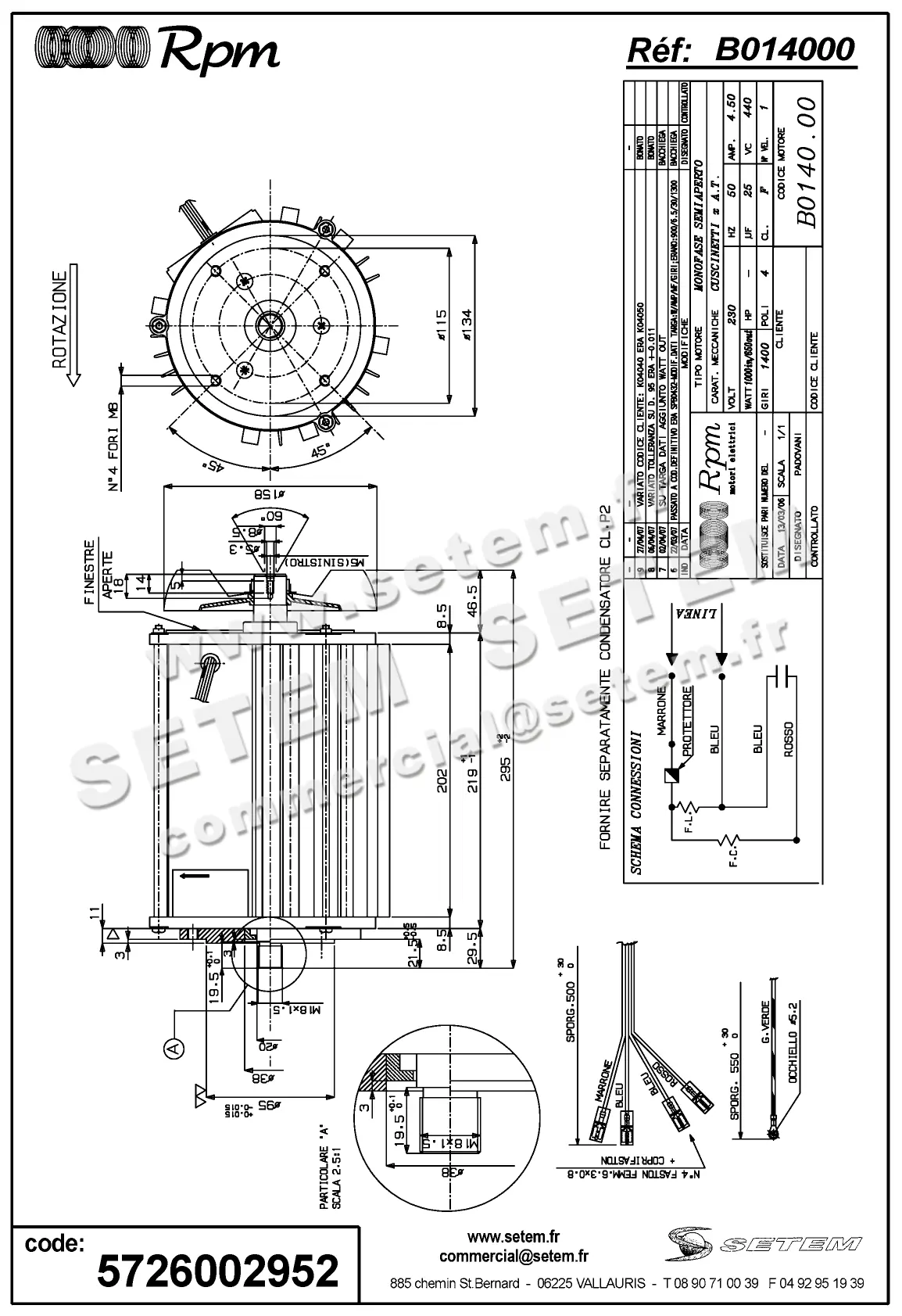 5726002952-MOTEUR RPM B014000