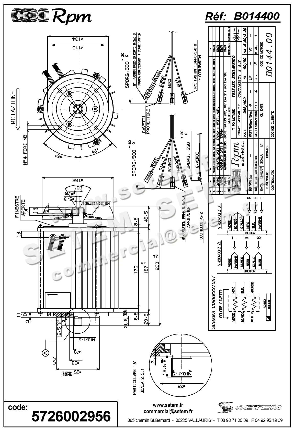 5726002956-MOTEUR RPM B014400
