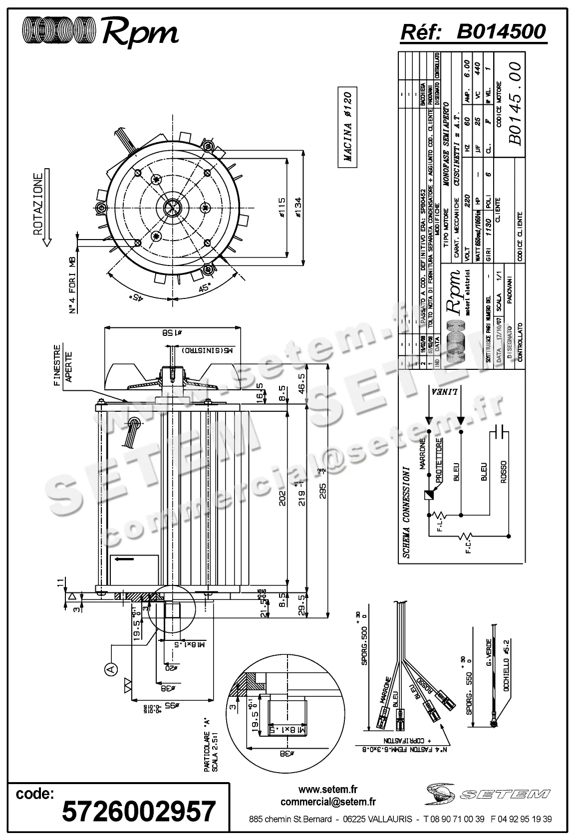 5726002957-MOTEUR RPM B014500
