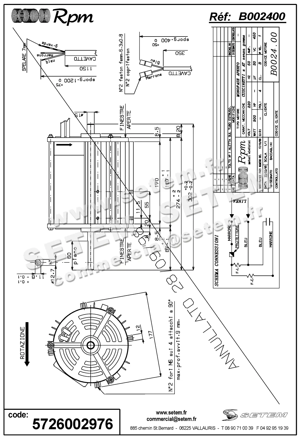 5726002976-MOTEUR RPM B002400