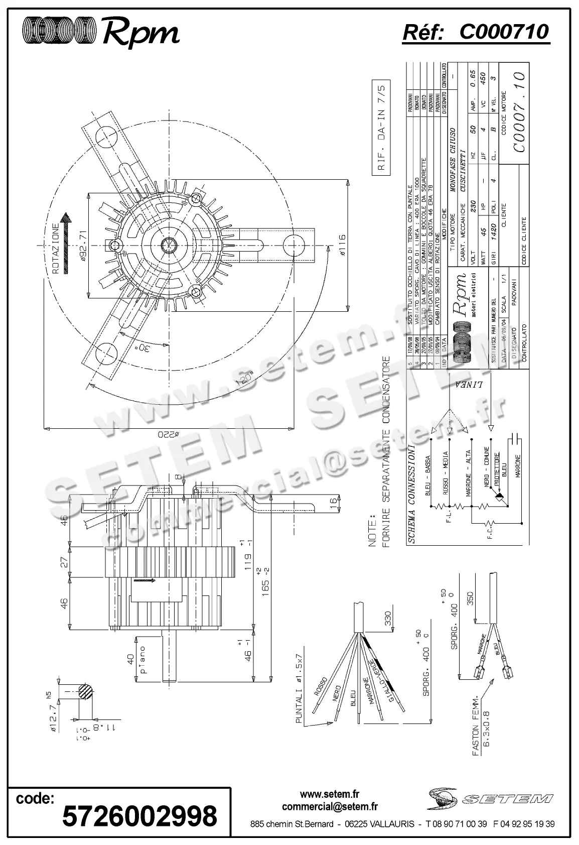 5726002998-MOTEUR RPM C000710