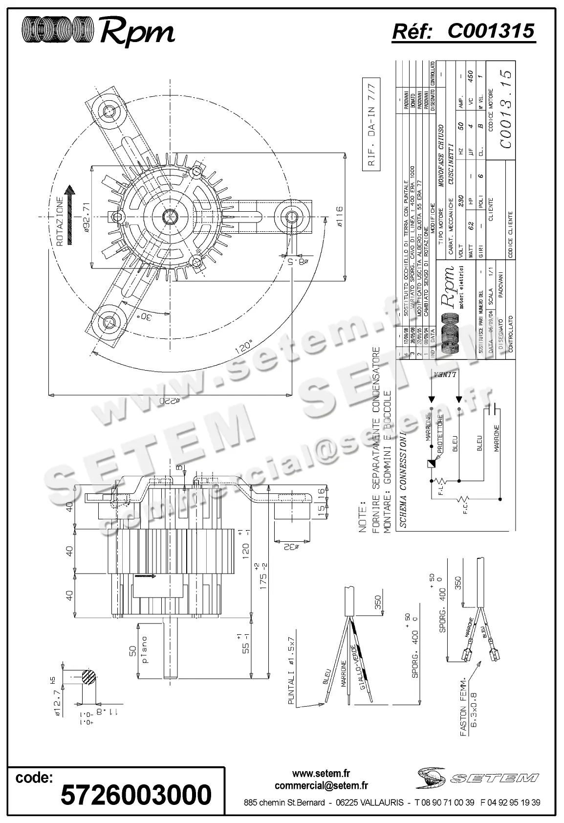 5726003000-MOTEUR RPM C001315