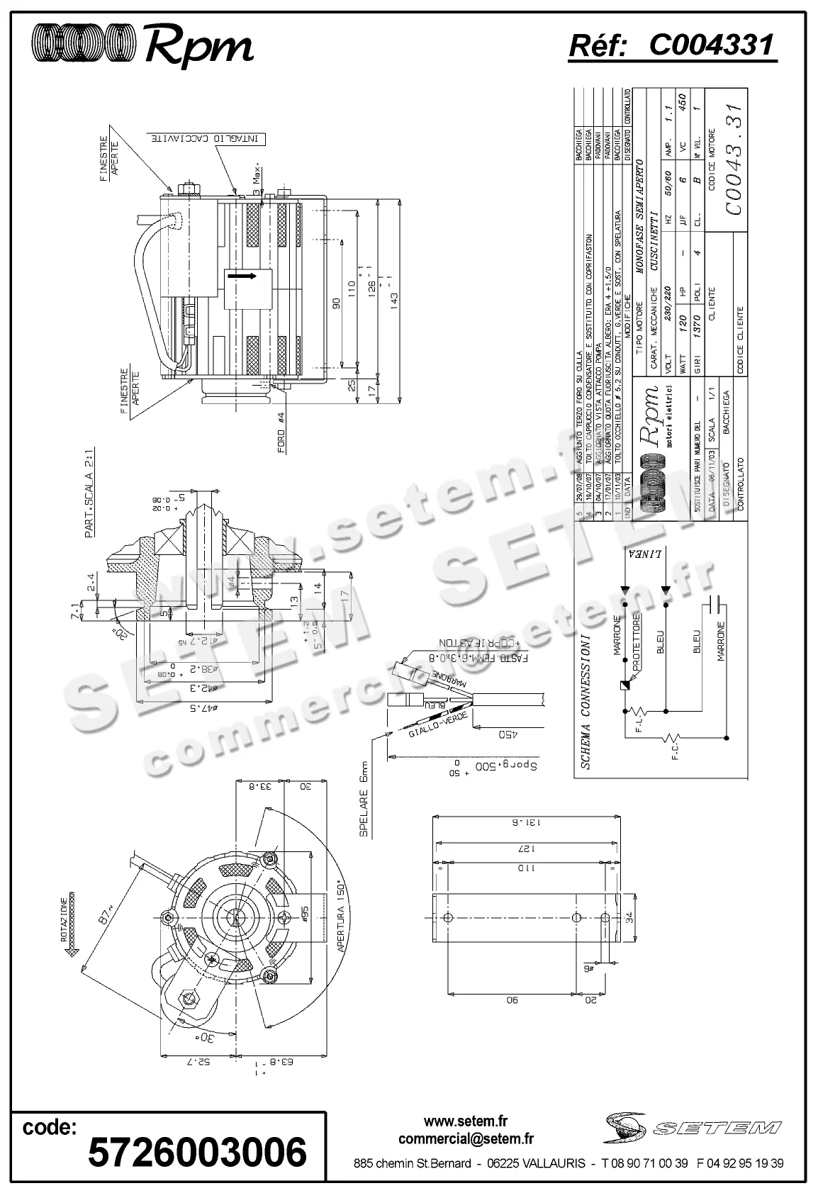 5726003006-MOTEUR RPM C004331