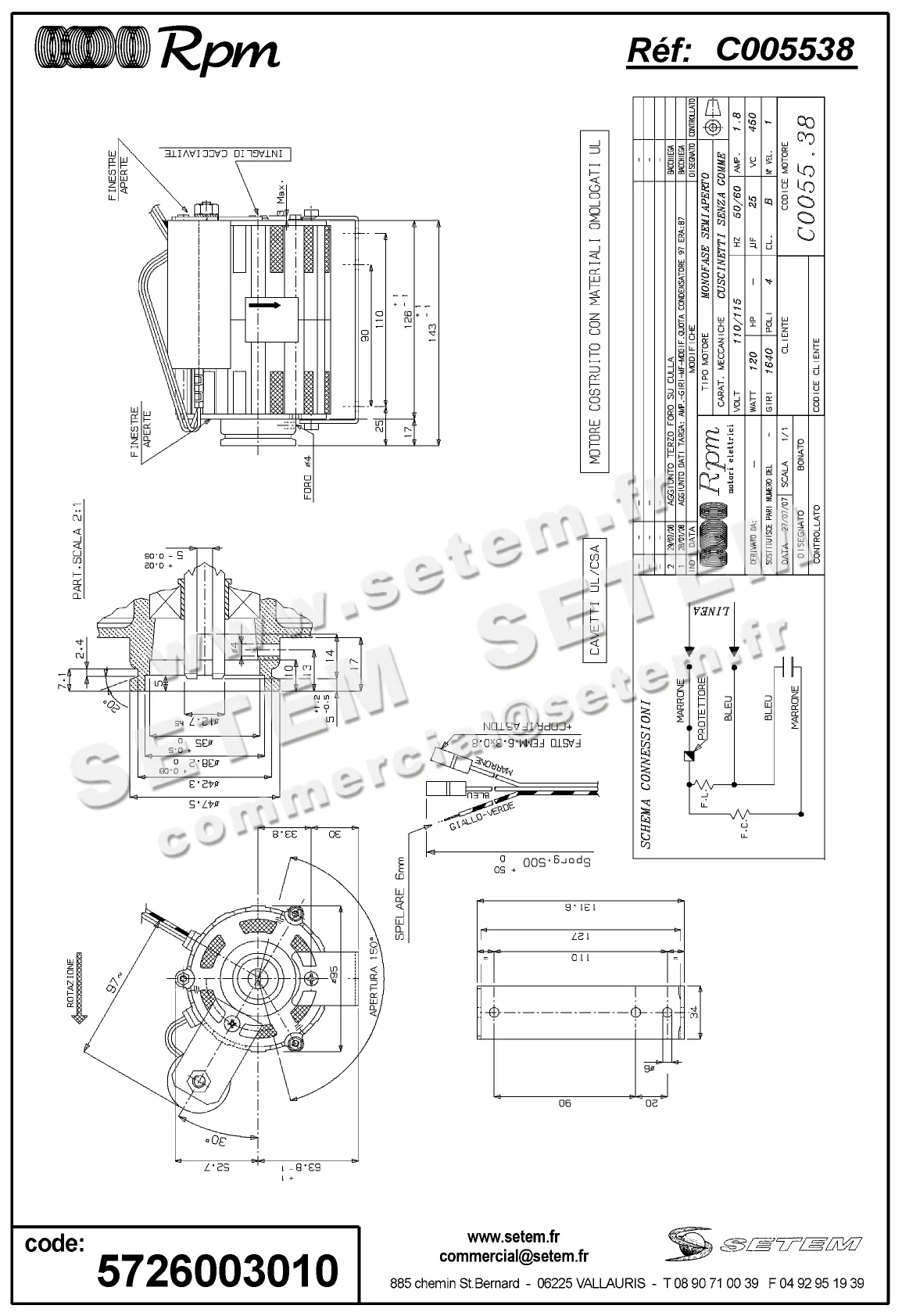 5726003010-MOTEUR RPM C005538