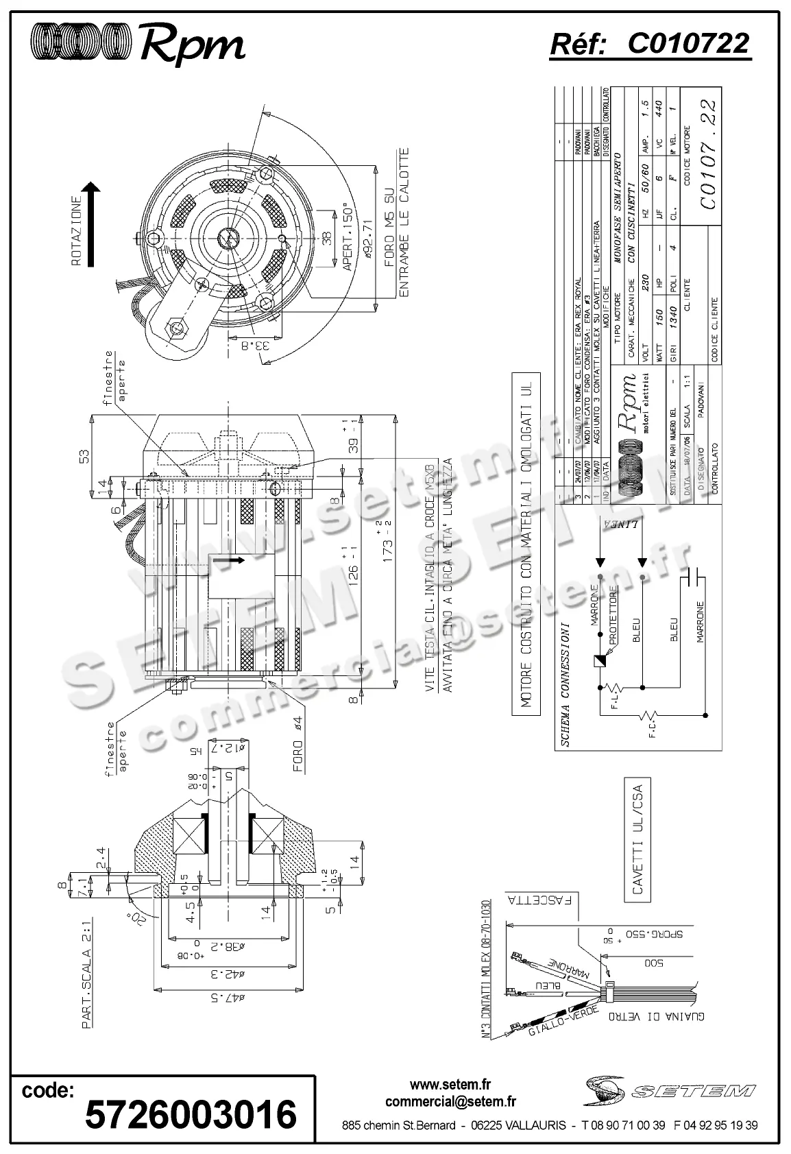 5726003016-MOTEUR RPM C010722