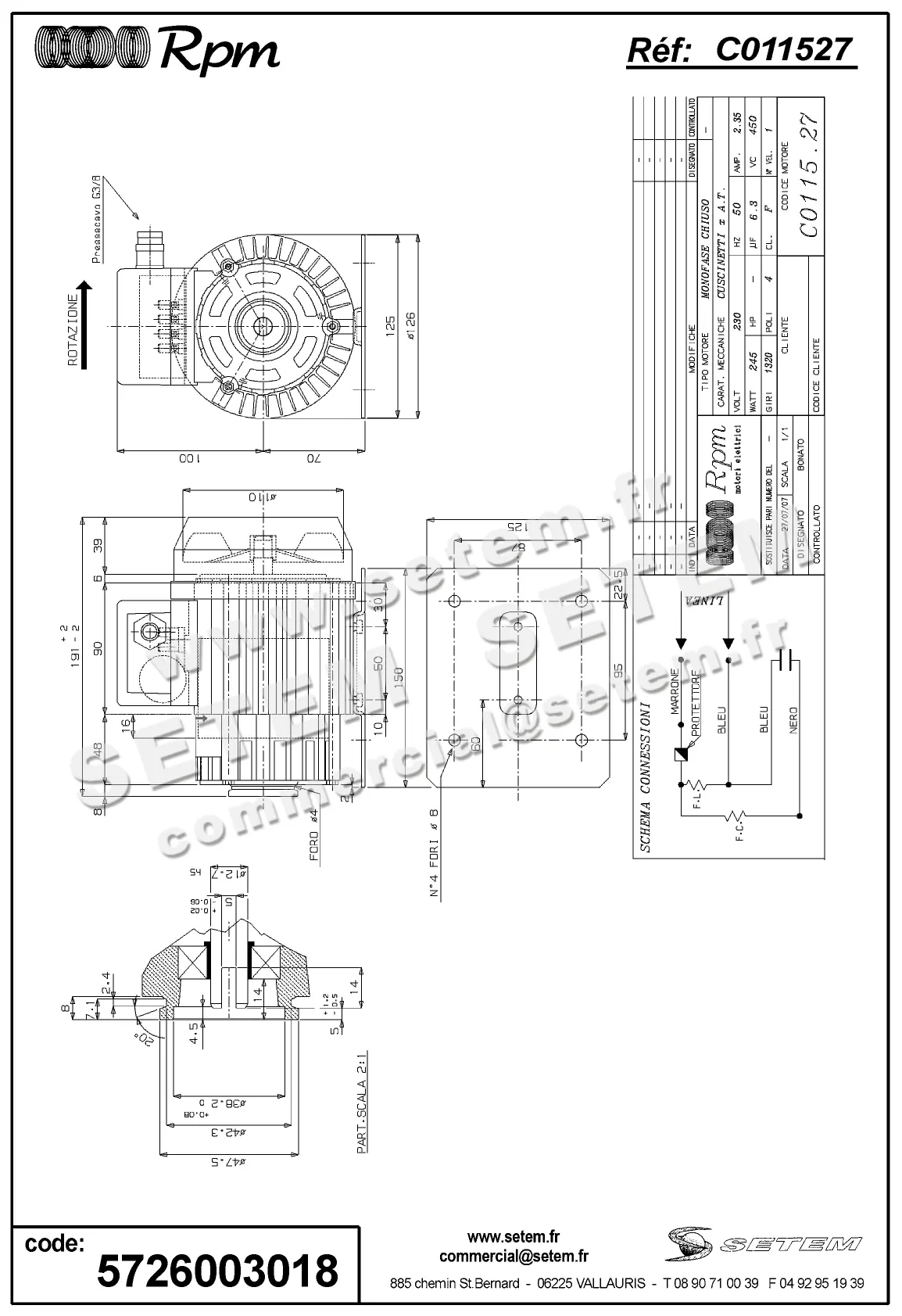 5726003018-MOTEUR RPM C011527