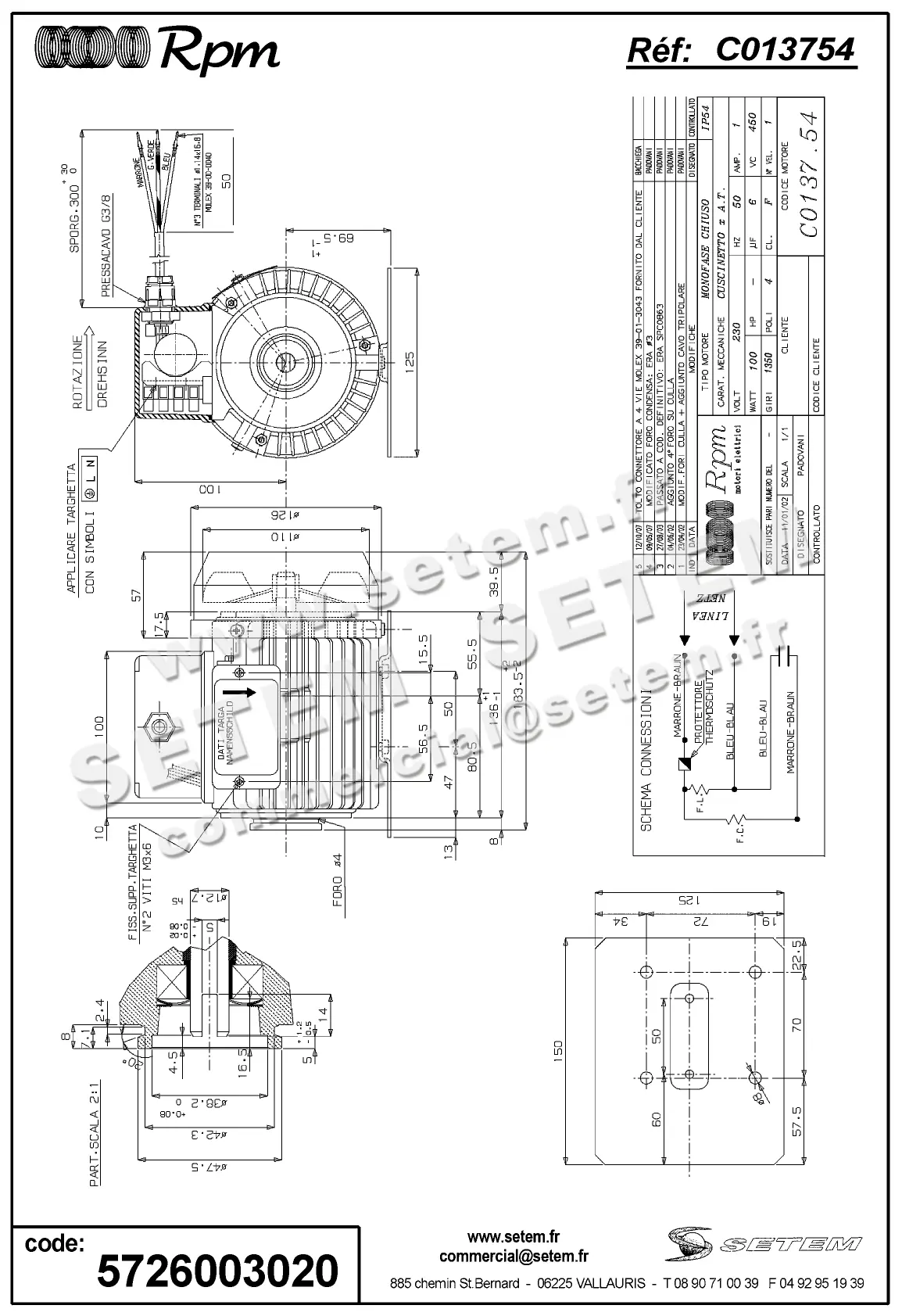 5726003020-MOTEUR RPM C013754