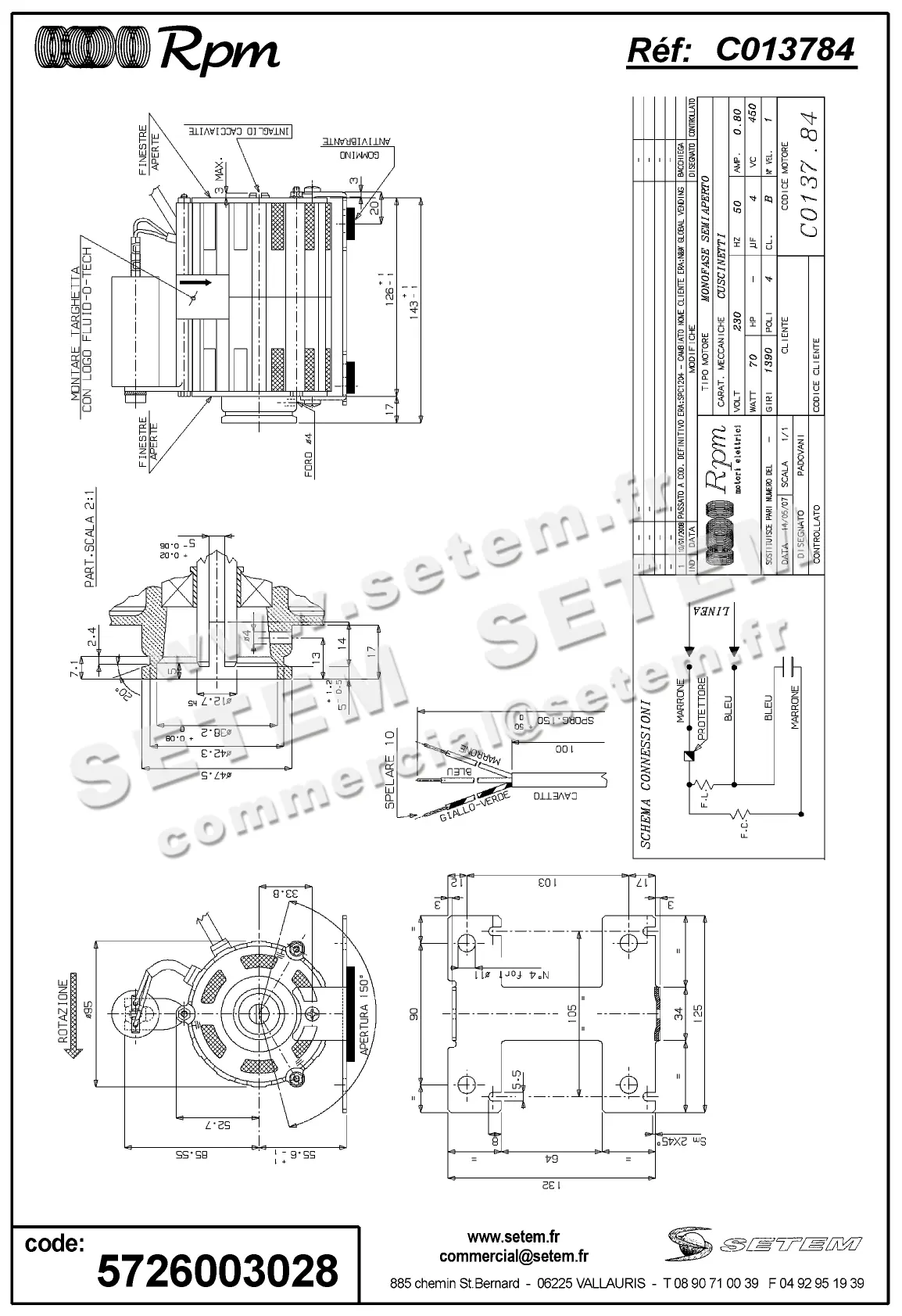 5726003028-MOTEUR RPM C013784