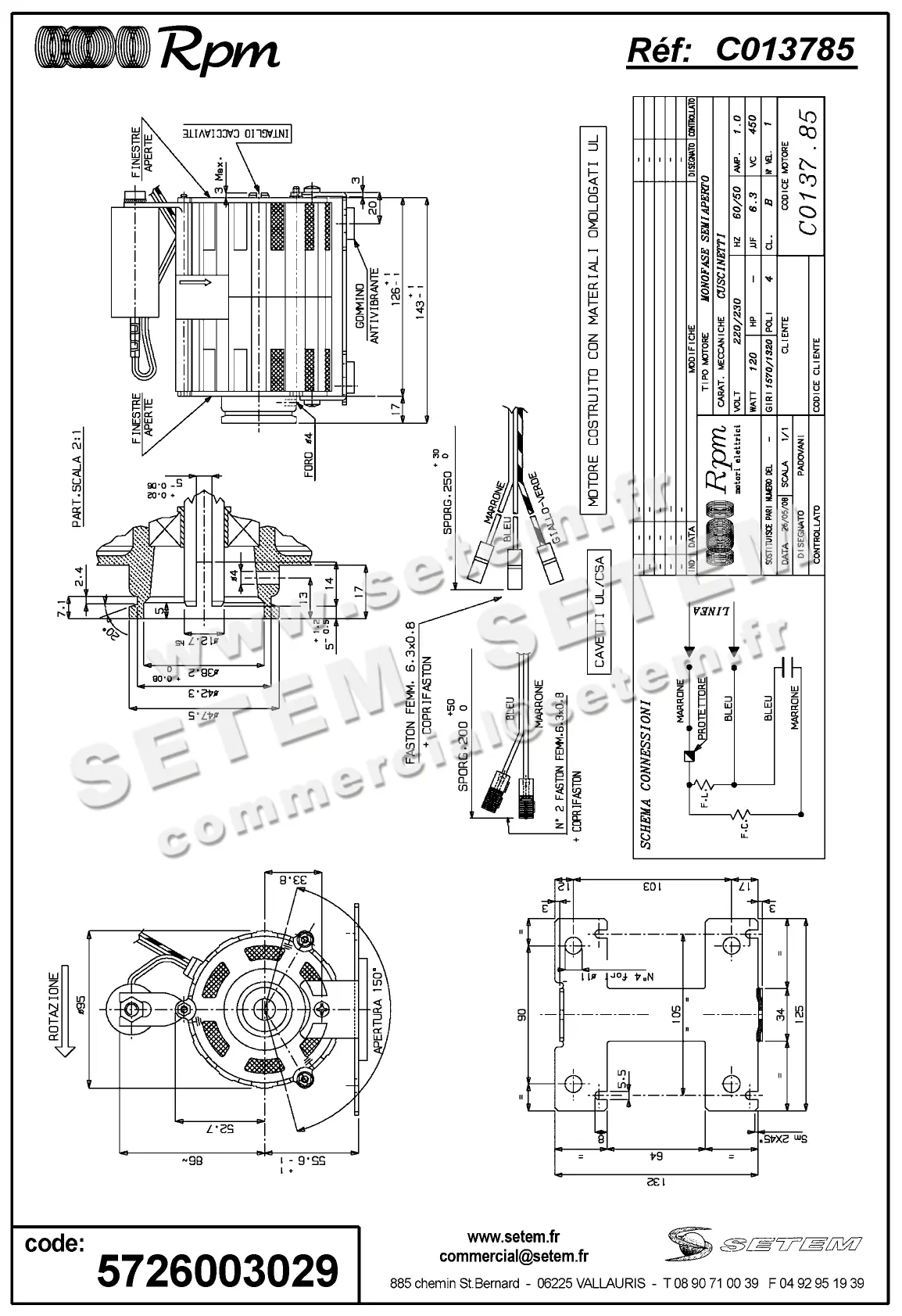 5726003029-MOTEUR RPM C013785