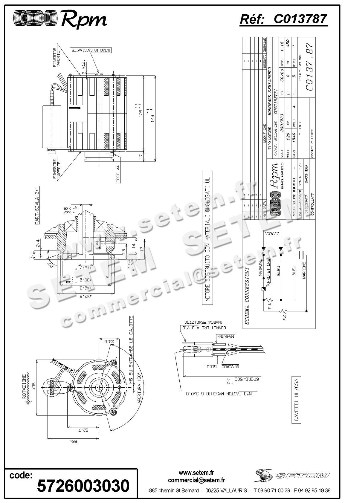 5726003030-MOTEUR RPM C013787