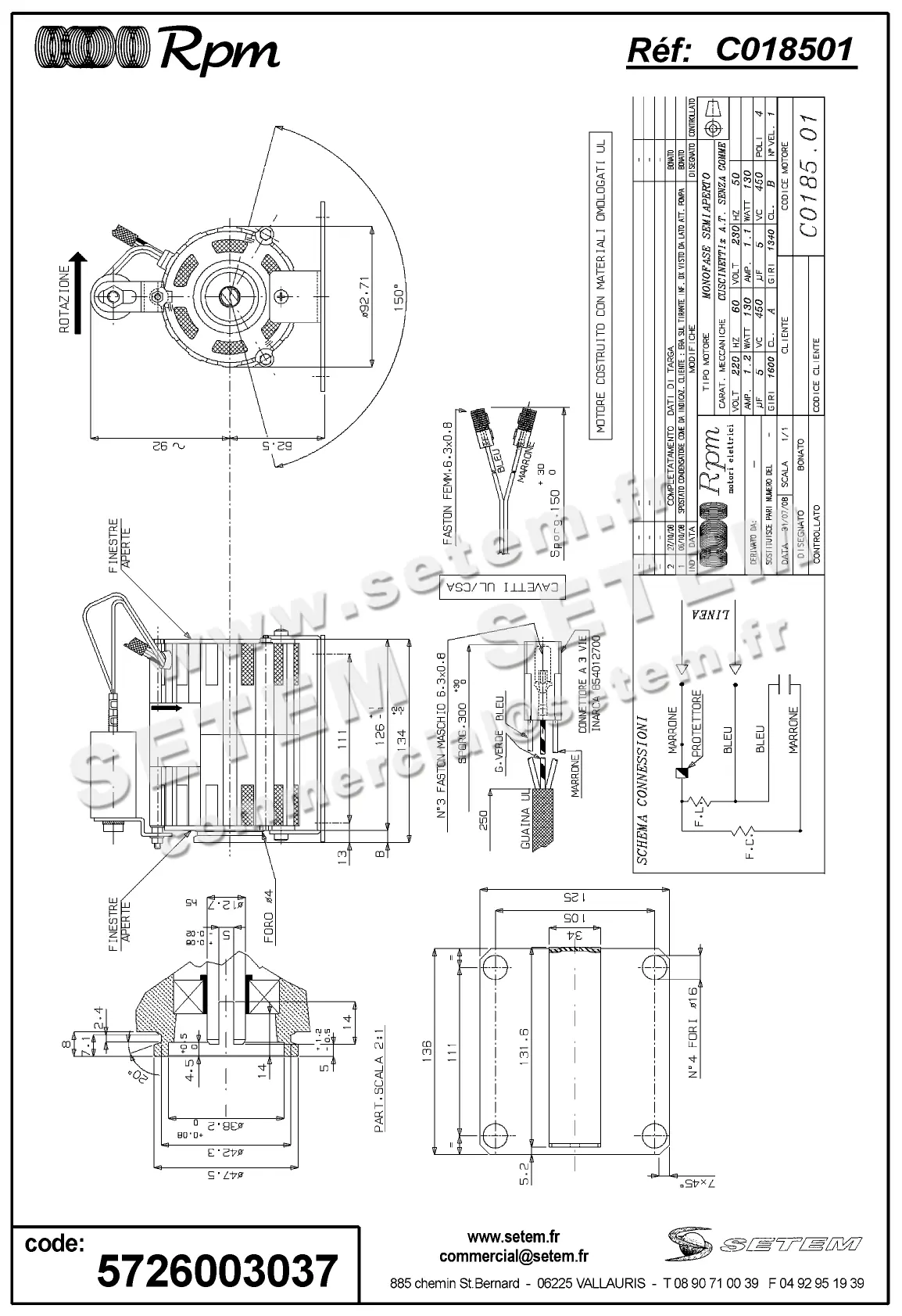 5726003037-MOTEUR RPM C018501